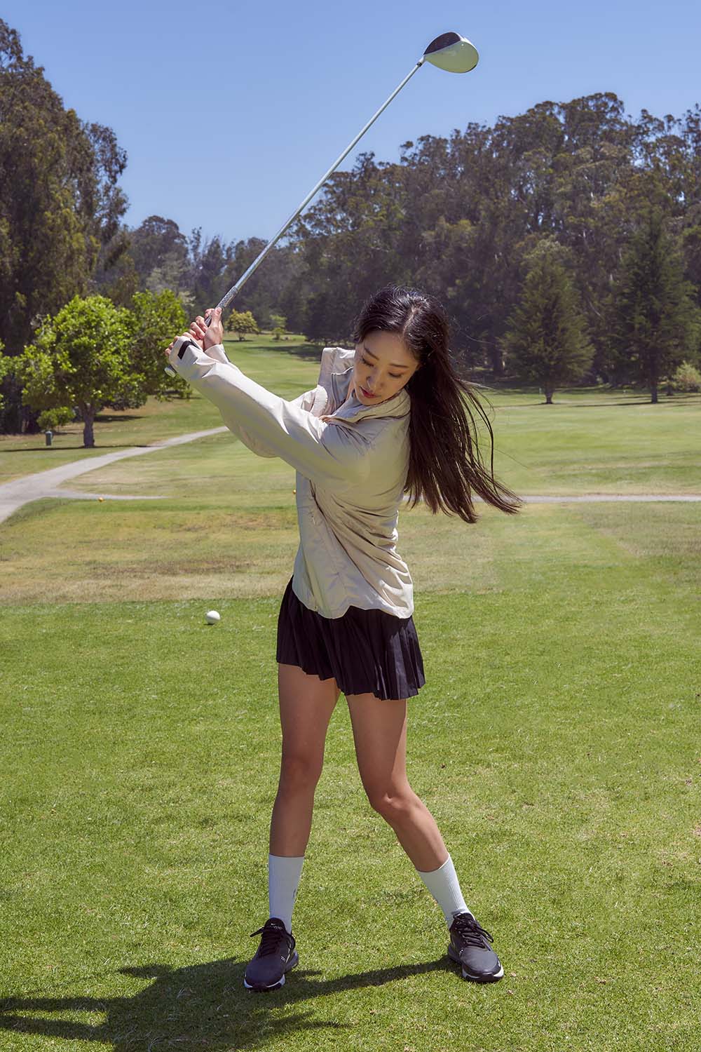 Waterproof Golf Jacket with Elastic Drawstrings