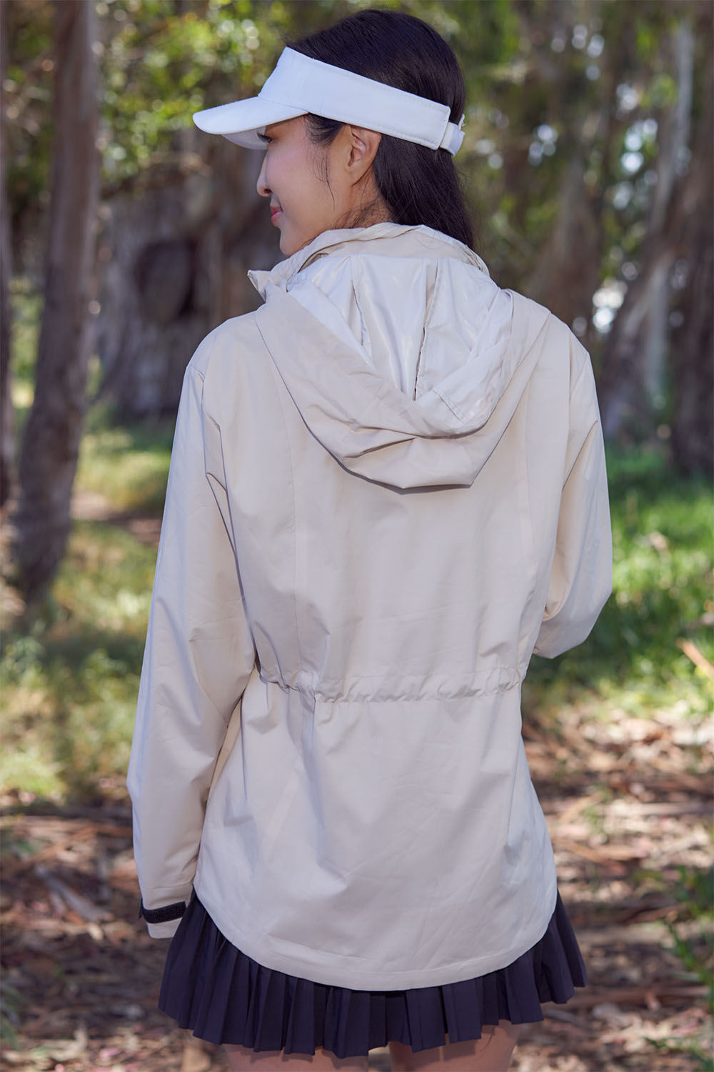 Waterproof Golf Jacket with Elastic Drawstrings