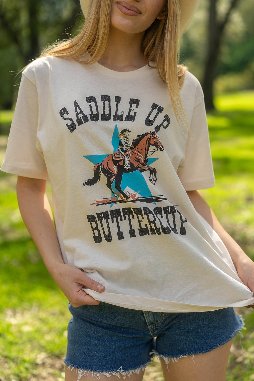 Saddle Up Buttercup Graphic T-Shirt