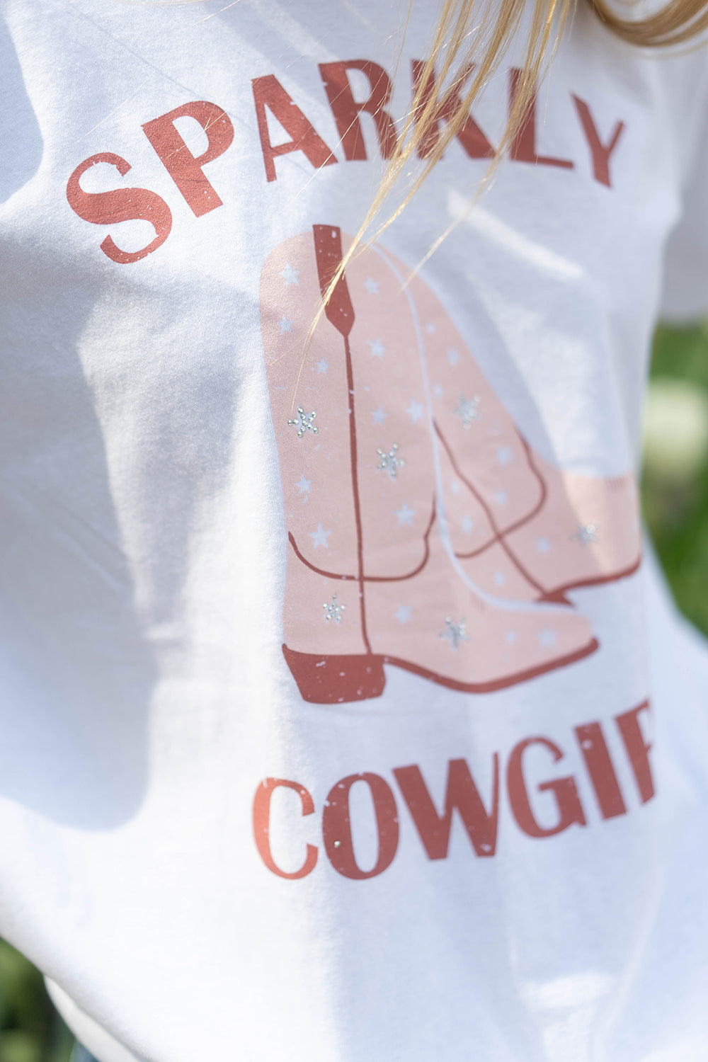 Sparkly Cowgirl Graphic T-Shirt