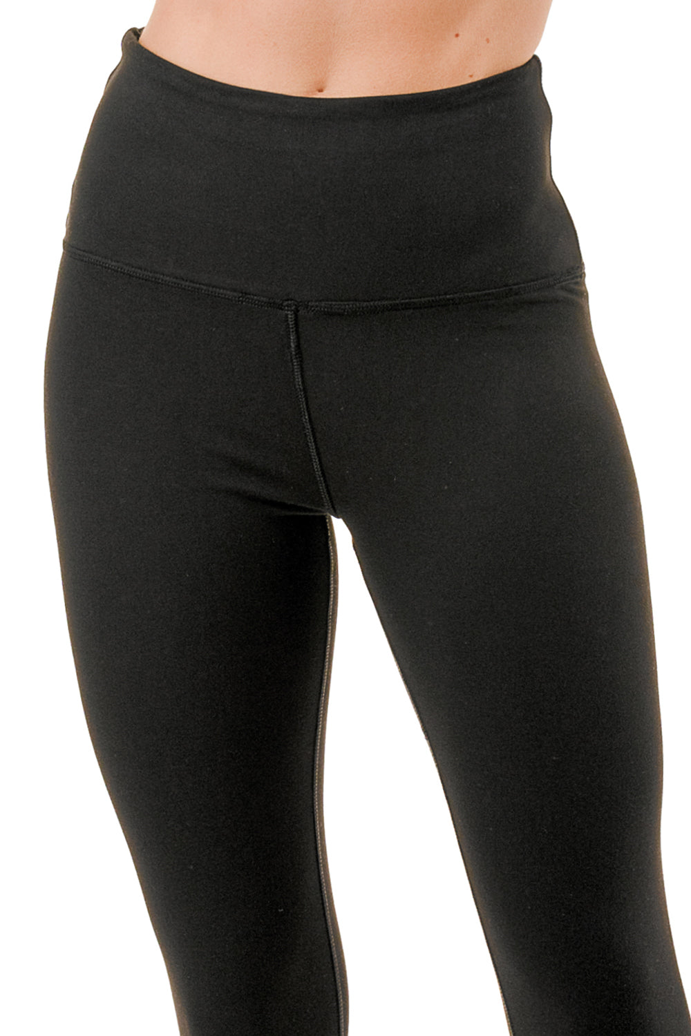 VESPR High Waist Leggings – Buttery Soft Second Skin DETAIL FRONT