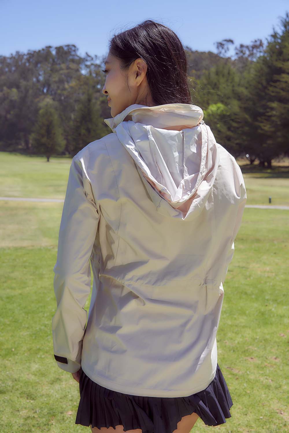 Waterproof Golf Jacket with Elastic Drawstrings