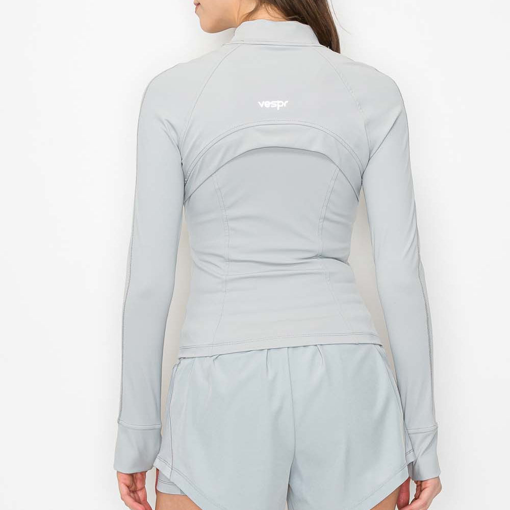 
                      
                        Contour Running Jacket - Smooth Silver - back
                      
                    