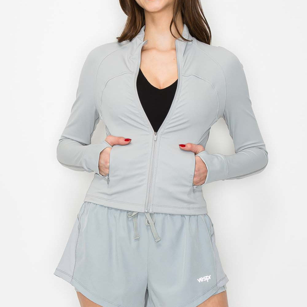 
                      
                        Contour Running Jacket - Smooth Silver - pocket
                      
                    